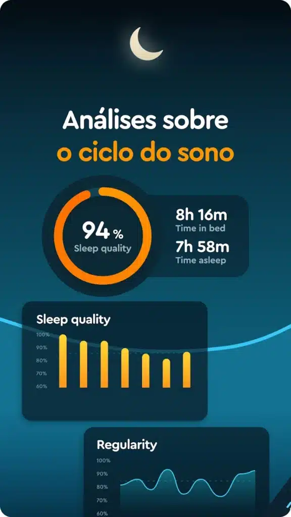 Chave para uma noite revigorante: Sleep Cycle