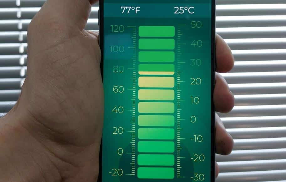 Controle de temperatura fácil na palma!