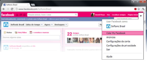 Renove seu Facebook com cores personalizadas!