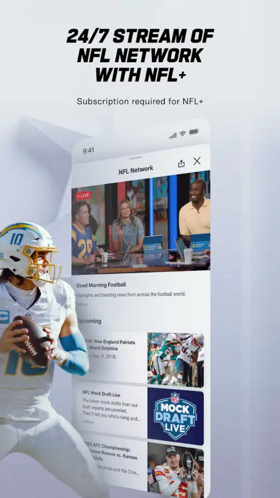 Assista à NFL no celular agora!