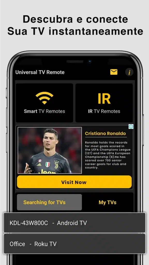 Controle sua TV pelo celular em 30s