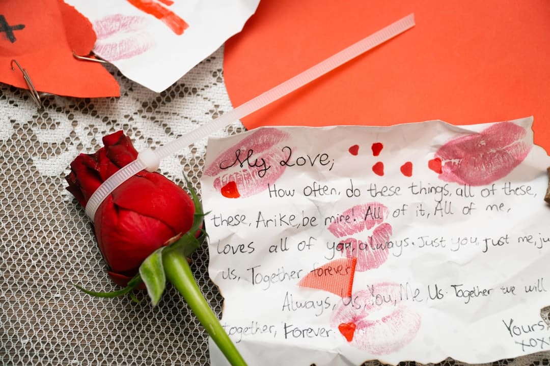Amante revela em carta sentimentos e segredos nunca ditos